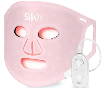 Urządzenie do pielęgnacji twarzy SILK'N Maska LED na twarz 100 - Różowa